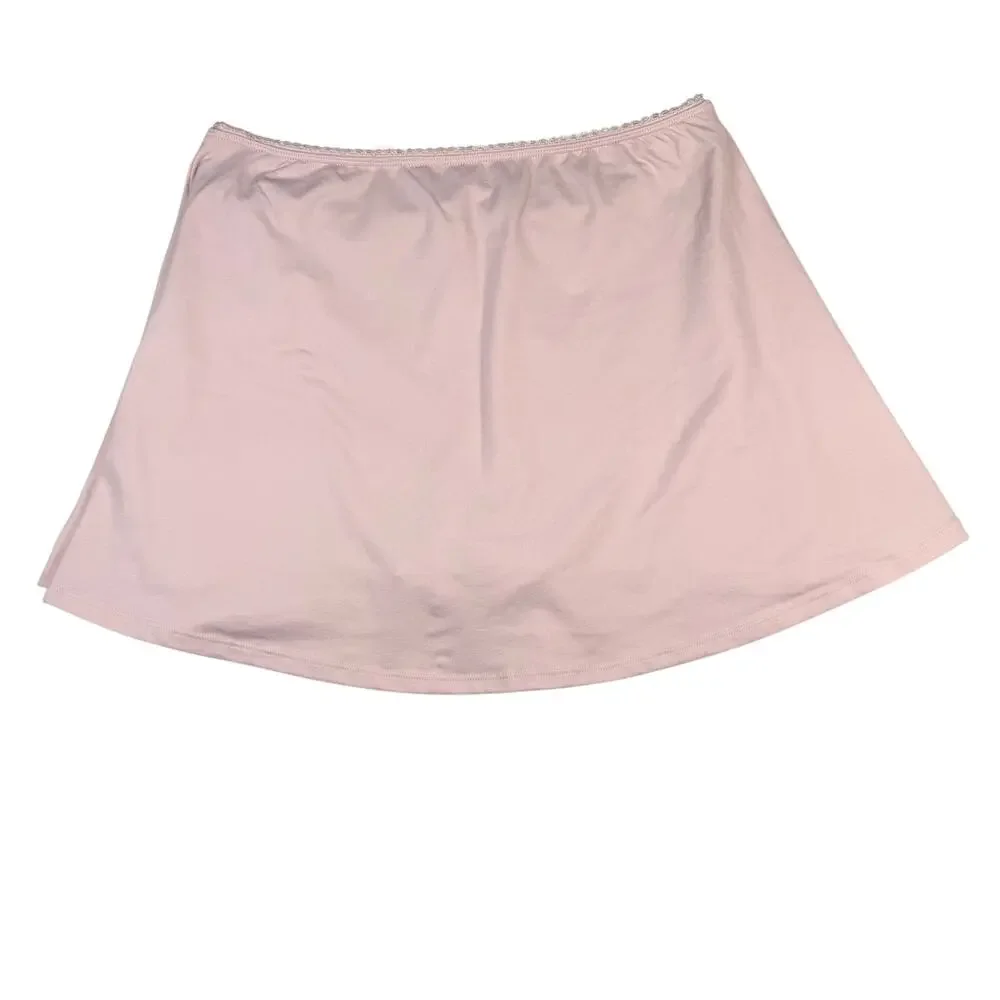 Wild Fable Skort Women's Large Pink Lace Trim Bow Seamless NWT